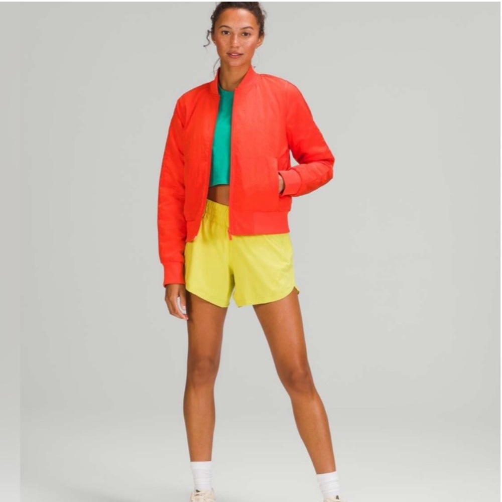 lululemon athletica Red Bomber Jacket